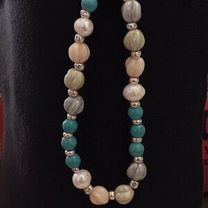 2 for $12 -Beautiful pearl and melon twist beaded bracelet!